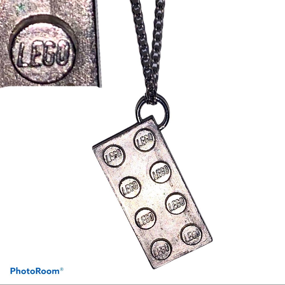 Lego charm long necklace